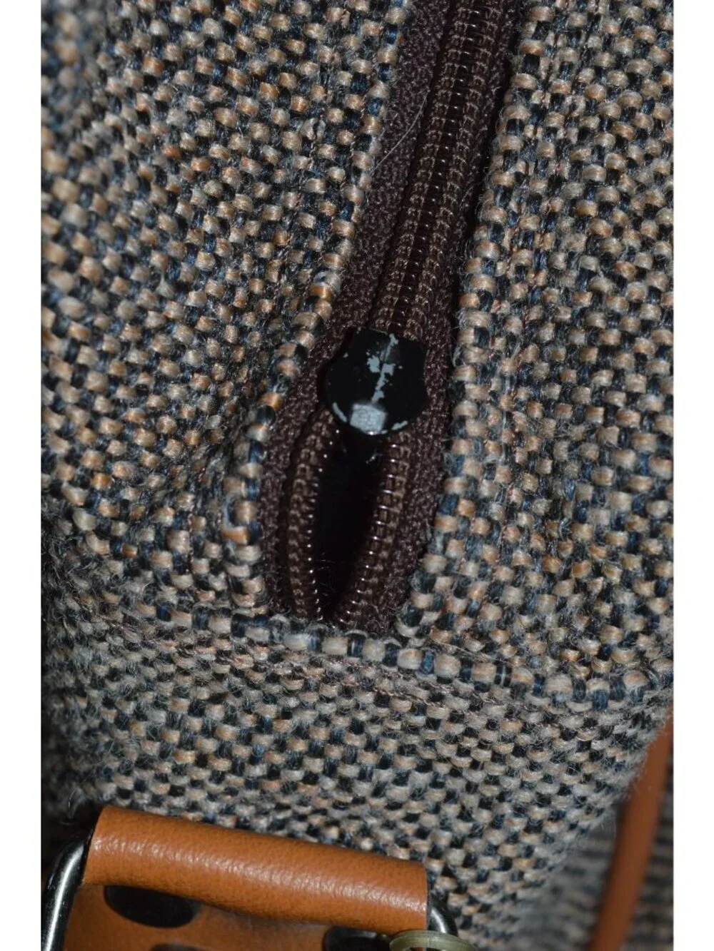 Vintage Pierre Cardin English Tweed Leather Travel Carry On Bag Gentlemancore